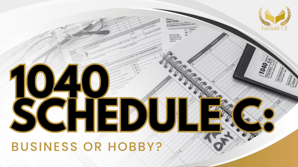 1040 Schedule C: Business or Hobby?